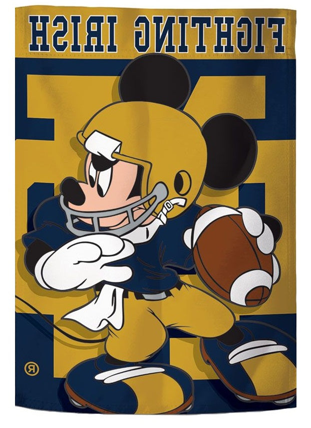 Notre Dame Football Garden Flag Mickey Mouse heartlandflags