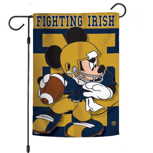 Notre Dame Football Garden Flag Mickey Mouse heartlandflags