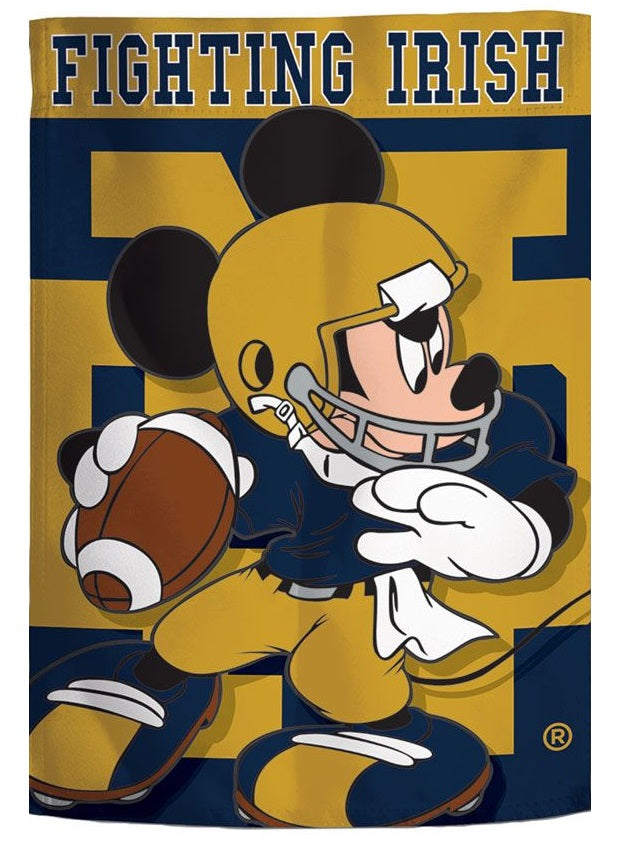 Notre Dame Football Garden Flag Mickey Mouse heartlandflags