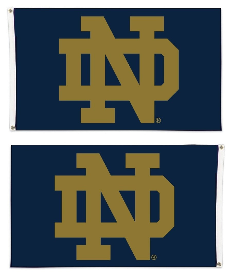 Notre Dame Logo 2 Sided 2x3 Flag heartlandflags