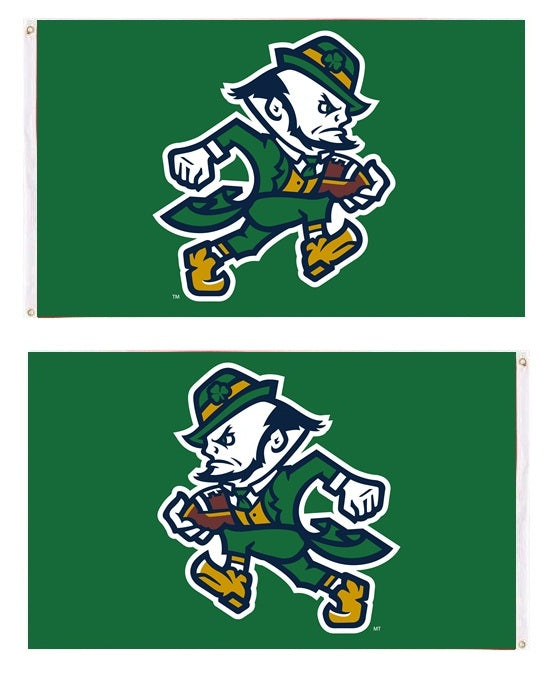 Notre Dame New Mascot Football 3x5 Flag heartlandflags