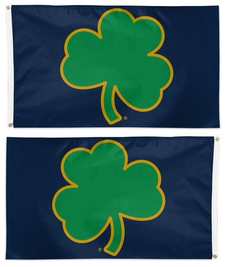 Notre Dame Shamrock Flag 3x5 - Official Fighting Irish Single-Sided Outdoor Flag heartlandflags
