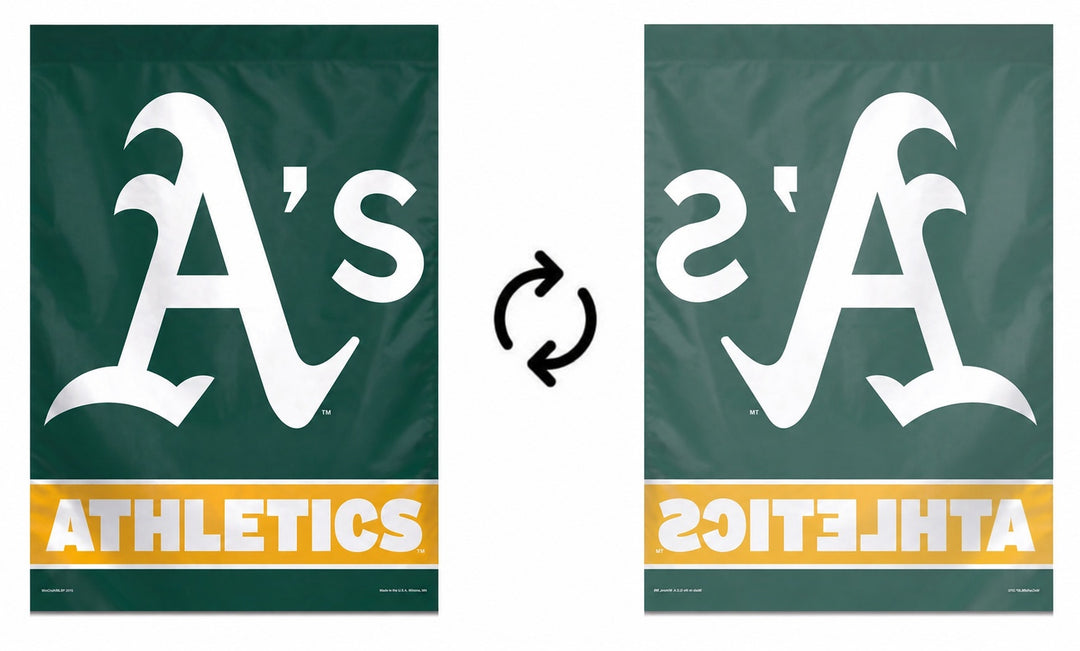 Oakland A's Banner Vertical Flag heartlandflags