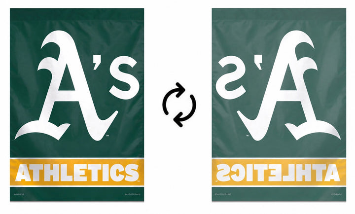 Oakland A's Banner Vertical Flag heartlandflags