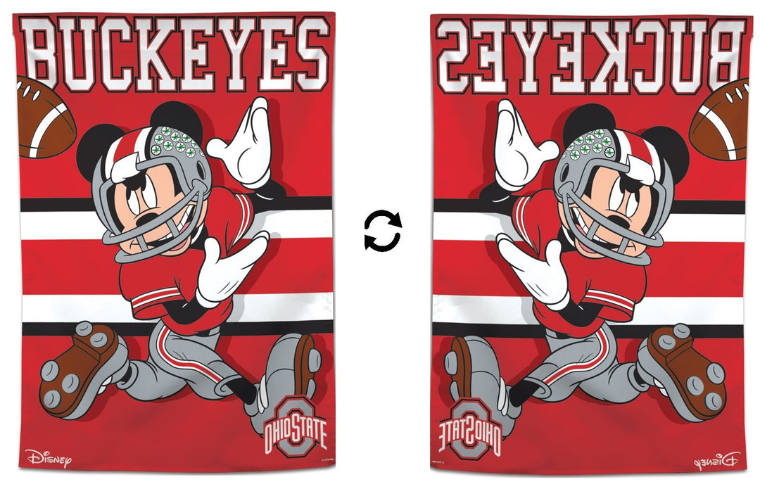 Ohio State Banner Mickey Mouse Football Flag heartlandflags