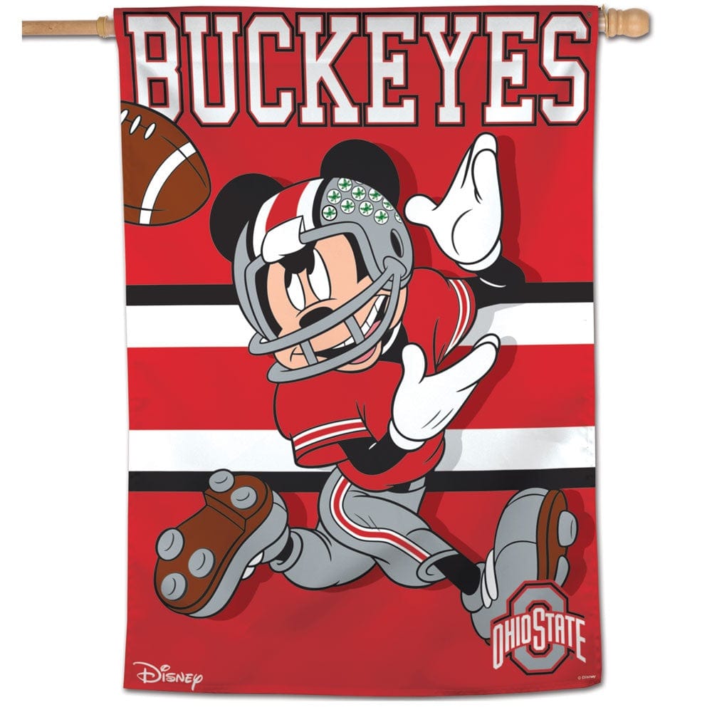 Ohio State Banner Mickey Mouse Football Flag heartlandflags