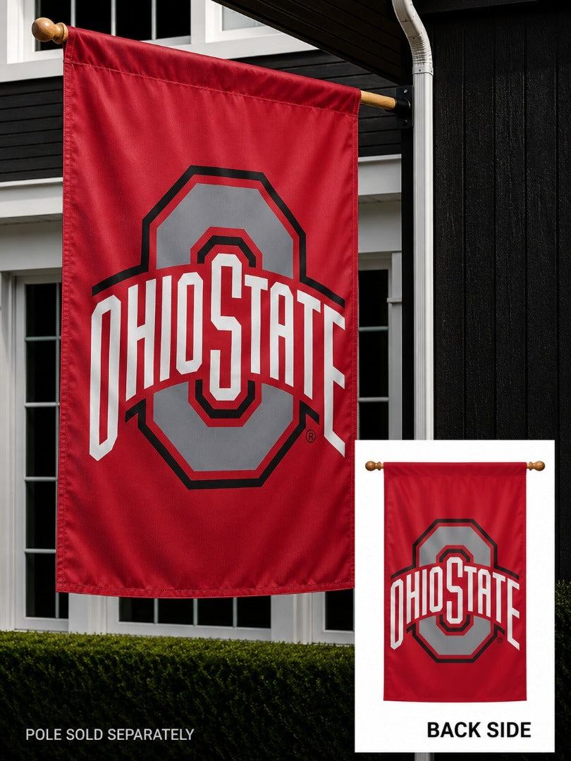 Ohio State Buckeyes 2 Sided Banner heartlandflags