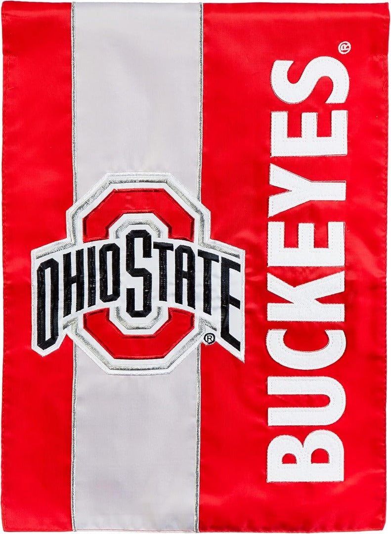 Ohio State Buckeyes Banner Embellished 2 Sided heartlandflags