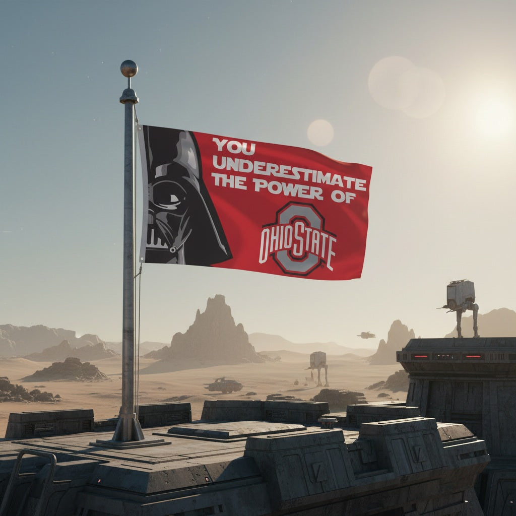 Ohio State Buckeyes Flag 3x5 Star Wars Darth Vader heartlandflags