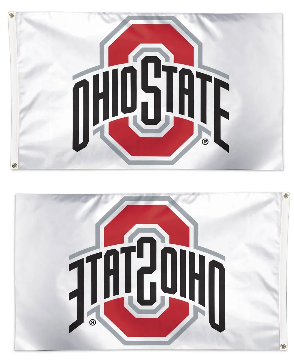 Ohio State Buckeyes Flag 3x5 White heartlandflags