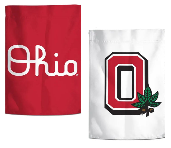 Ohio State Script 2 Sided Garden Flag heartlandflags