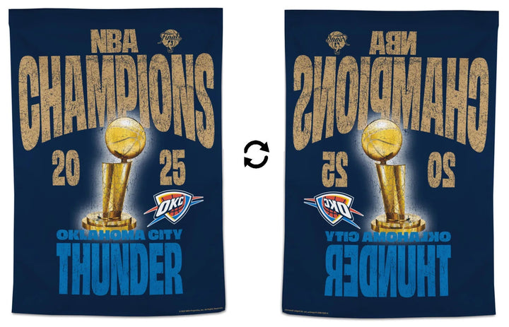 Oklahoma City 2025 NBA Champions Banner heartlandflags