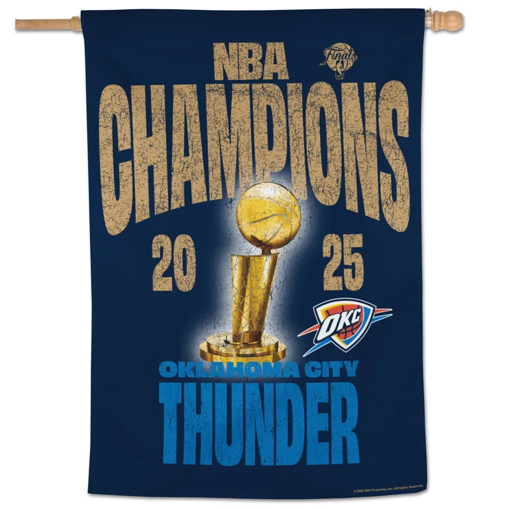 Oklahoma City 2025 NBA Champions Banner heartlandflags