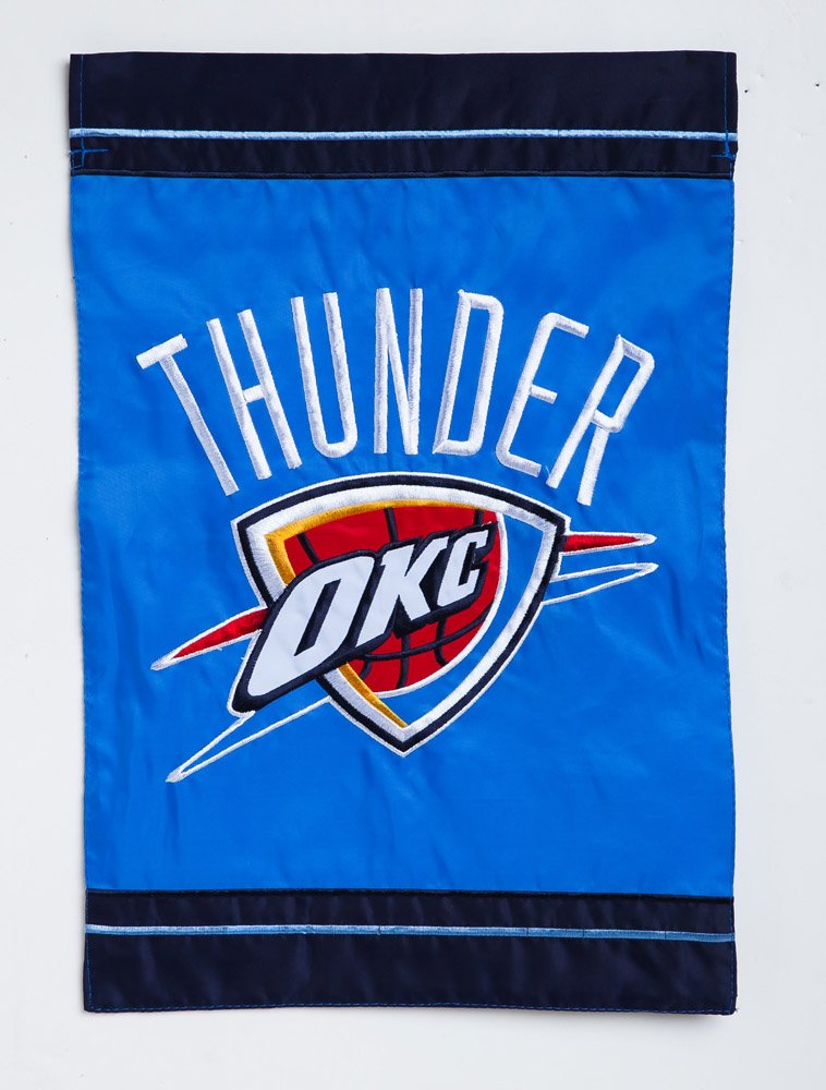 Oklahoma City Thunder 2 Sided Garden Flag heartlandflags