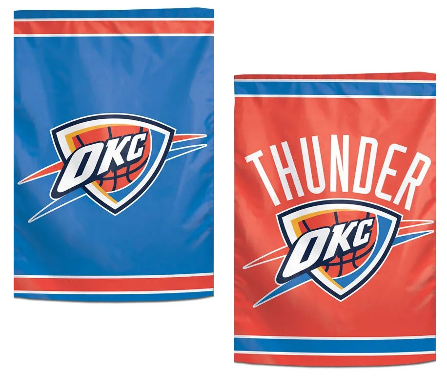 Oklahoma City Thunder 2 Sided Garden Flag heartlandflags