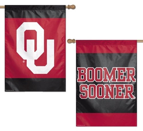Oklahoma Sooners 2 Sided Boomer Sooner Banner heartlandflags