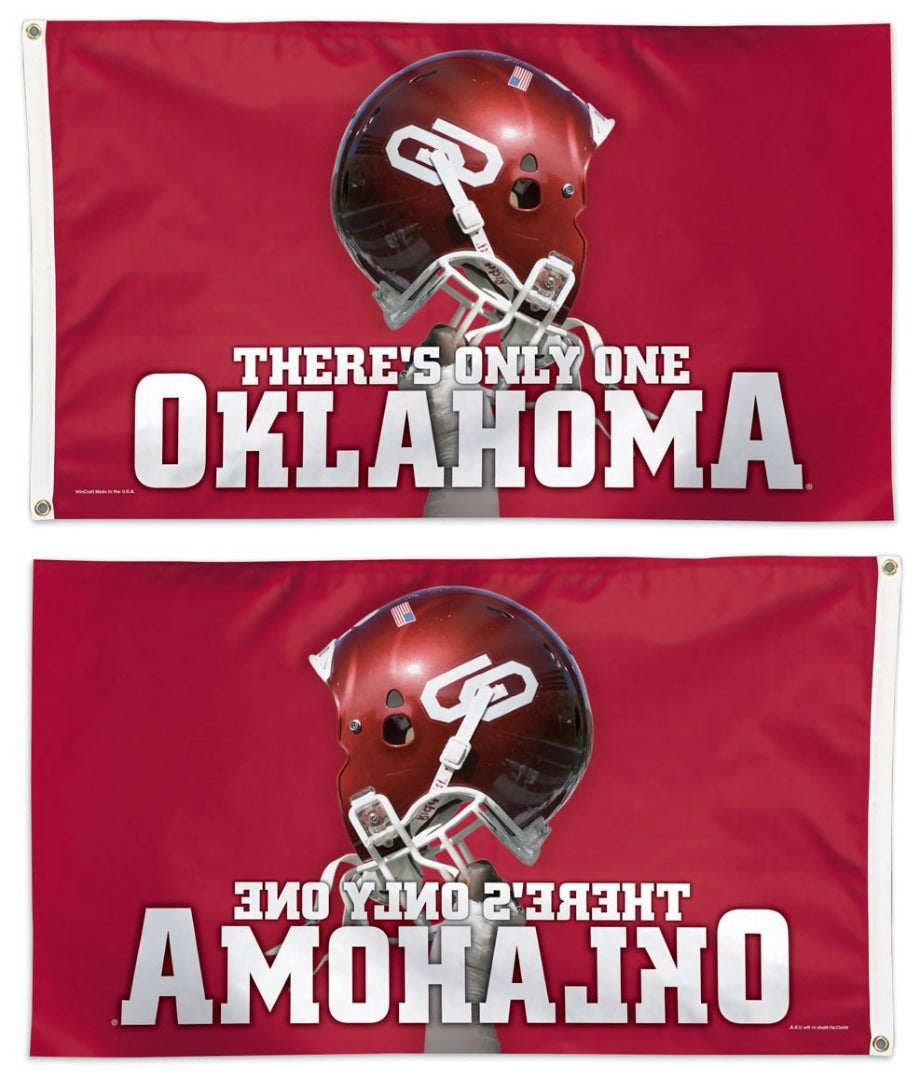 Oklahoma Sooners Flag 3x5 There's Only One Oklahoma heartlandflags