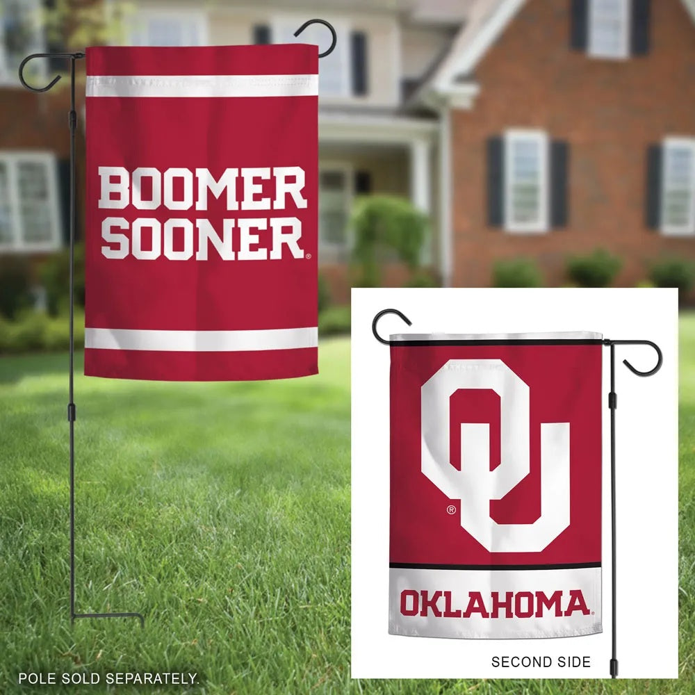 Oklahoma Sooners Garden Flag 2 Sided Boomer Sooner OU heartlandflags