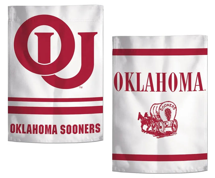 Oklahoma Sooners Garden Flag 2 Sided Vintage heartlandflags