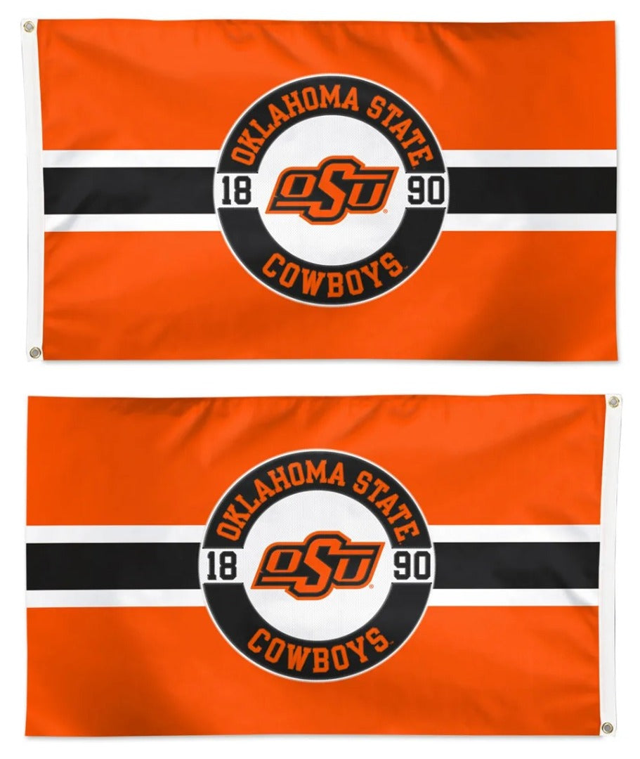 Oklahoma State 2 Sided Embroidered 3x5 Flag heartlandflags