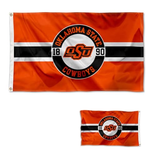 Oklahoma State 2 Sided Embroidered 3x5 Flag heartlandflags