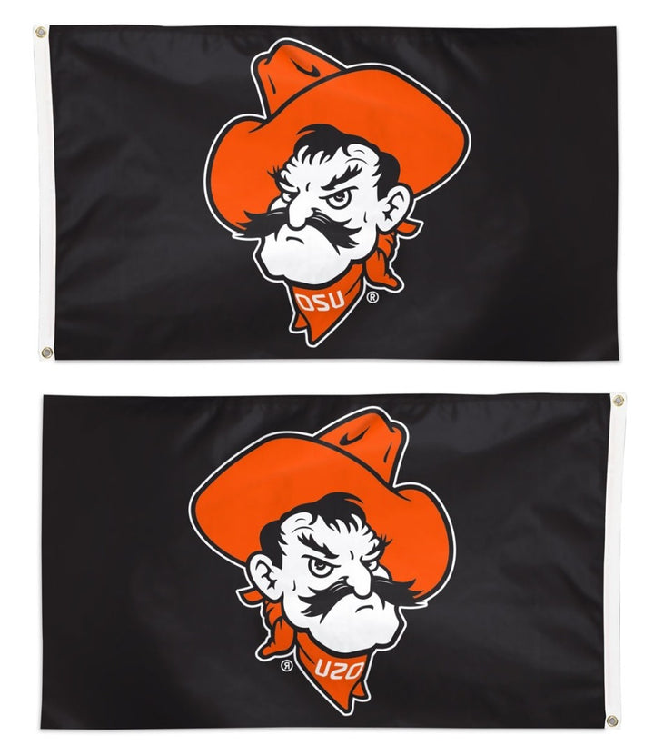 Oklahoma State Cowboys Flag 3x5 Logo Black heartlandflags