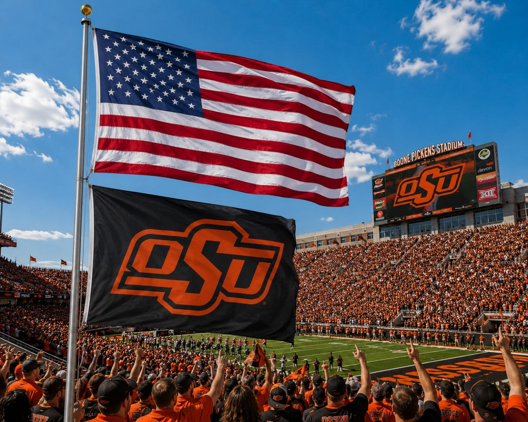 Oklahoma State OSU Logo 3x5 Flag heartlandflags