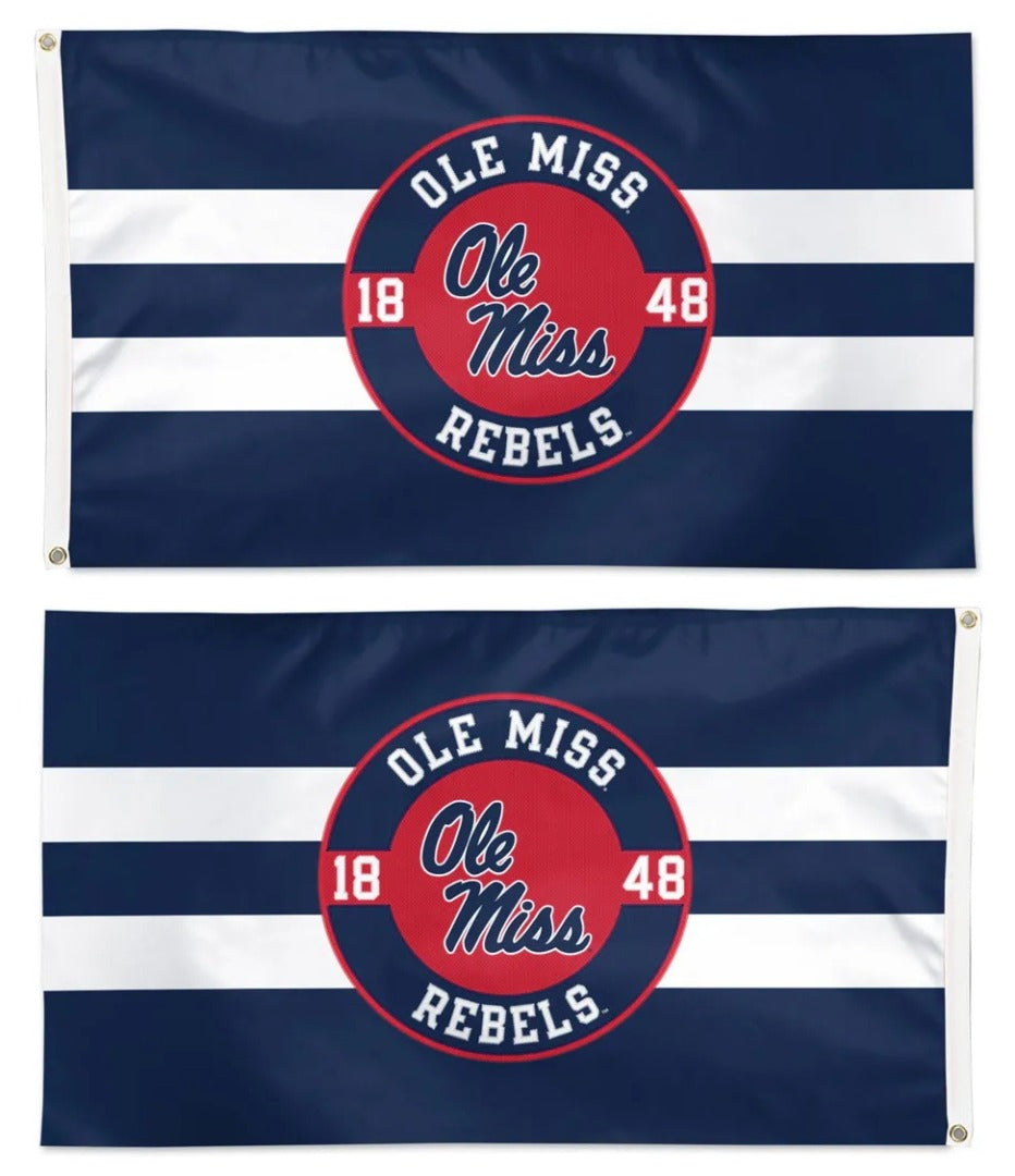 Ole Miss Rebels 2 Sided Embroidered Flag heartlandflags