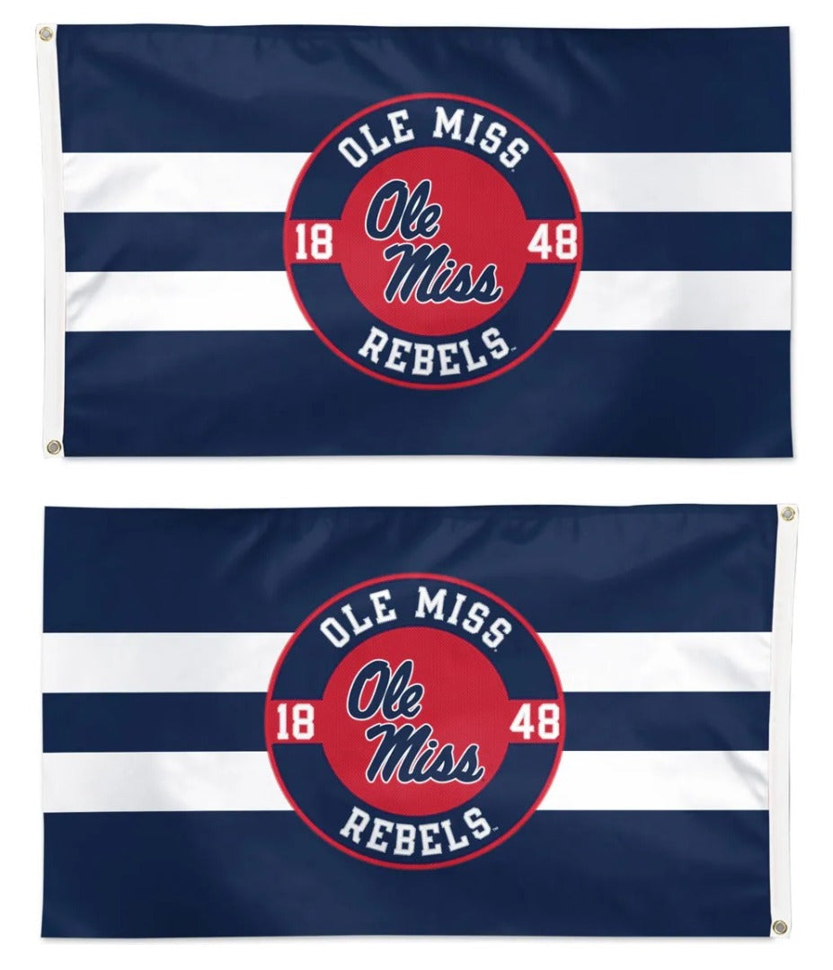 Ole Miss Rebels Embroidered 2 Sided 3x5 Flag heartlandflags