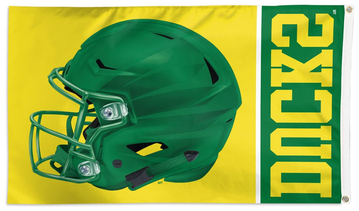 Oregon Ducks Flag 3x5 Football Helmet heartlandflags