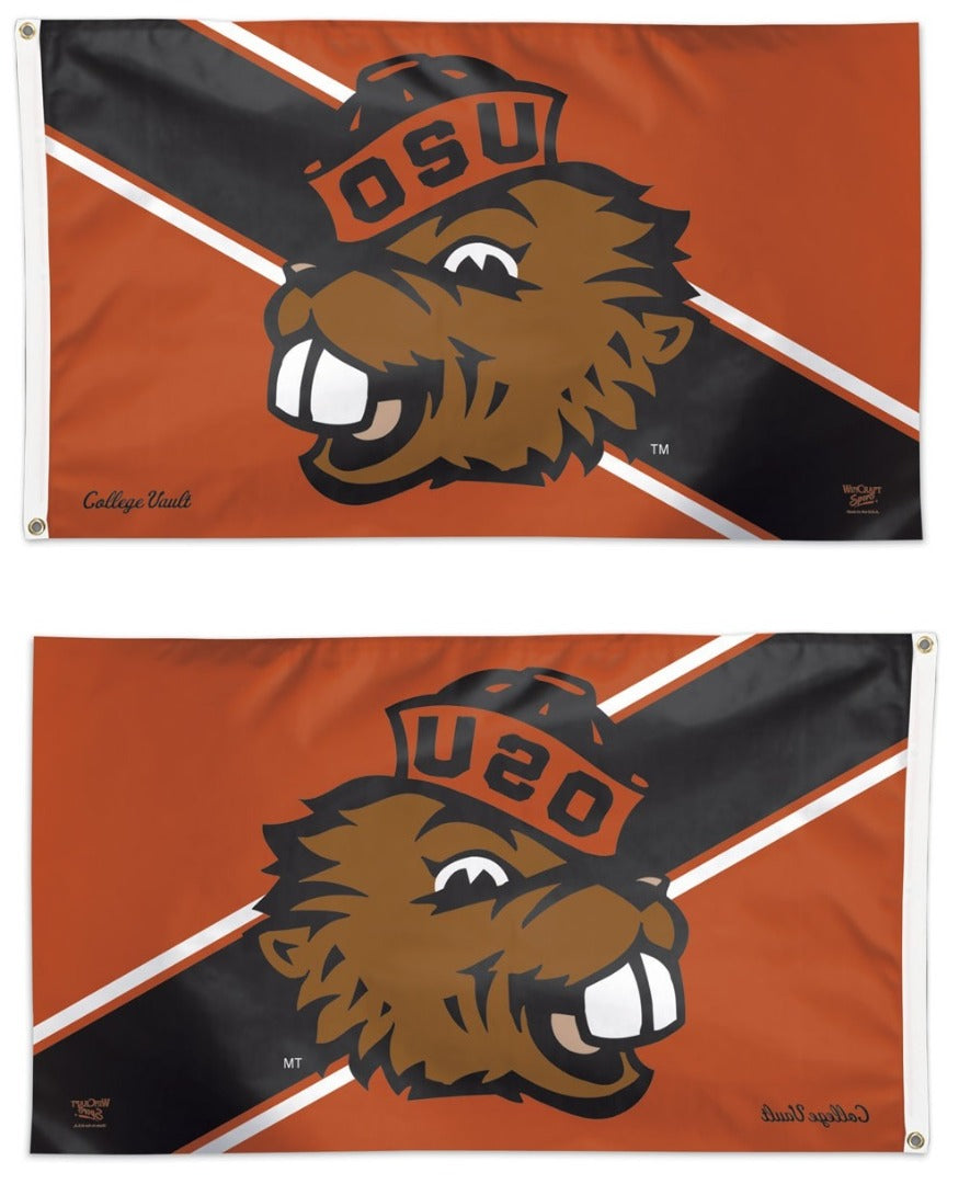 Oregon State Beavers College Vault Logo 3x5 Flag heartlandflags
