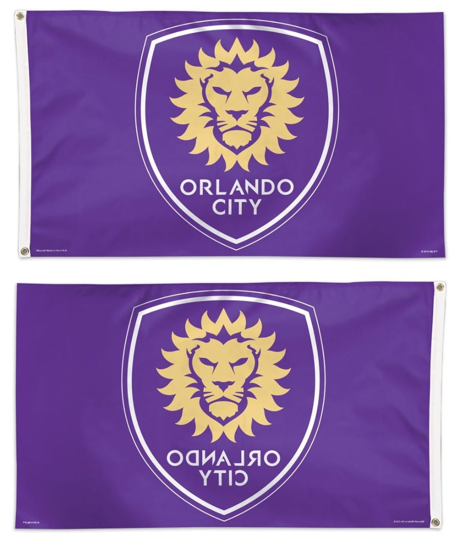 Orlando City SC Flag 3x5 Purple heartlandflags