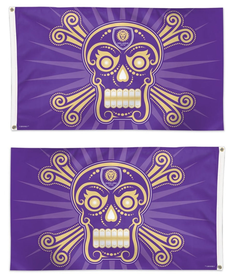 Orlando City Skull and Crossbones 3x5 Flag heartlandflags