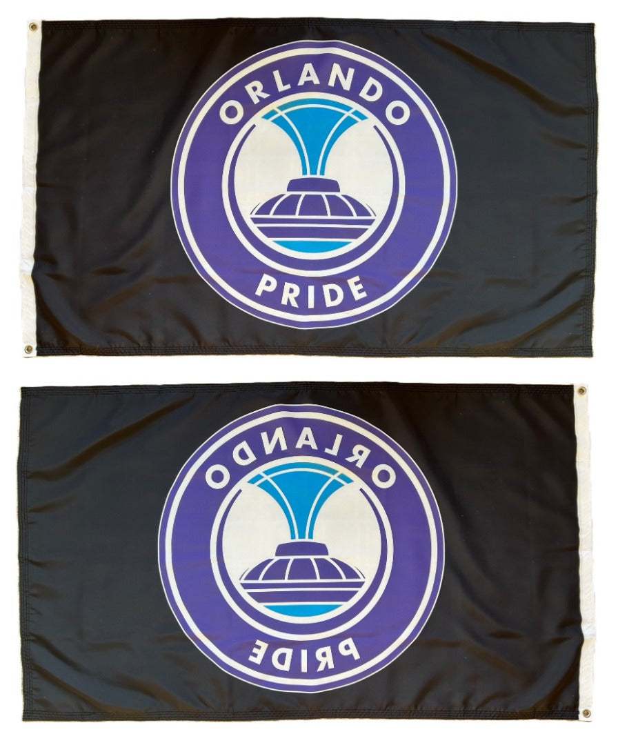 Orlando Pride Flag Black 3x5 heartlandflags