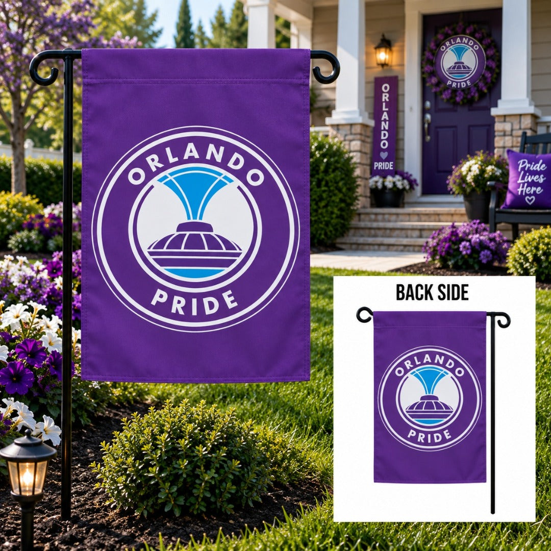Orlando Pride Purple 2 Sided Garden Flag heartlandflags