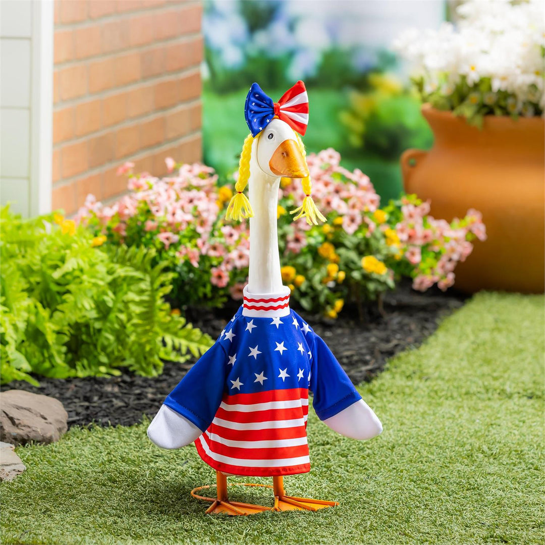 Patriotic Dress Outfit for Giddy the Goose heartlandflags