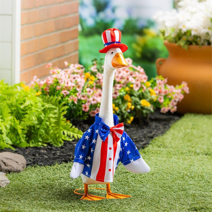 Patriotic Suit Porch Goose Outfit heartlandflags