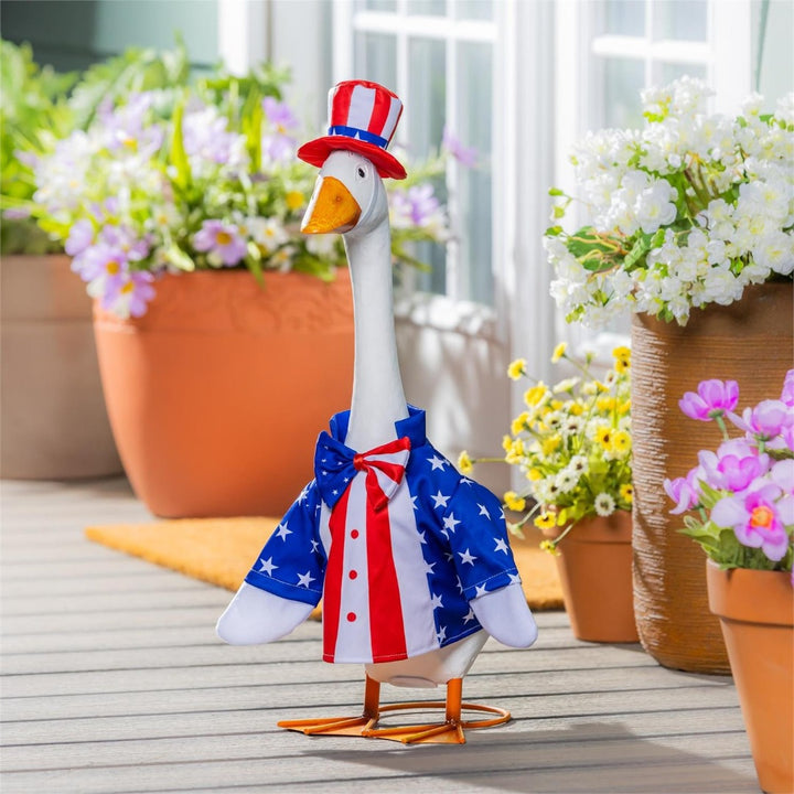 Patriotic Suit Porch Goose Outfit heartlandflags