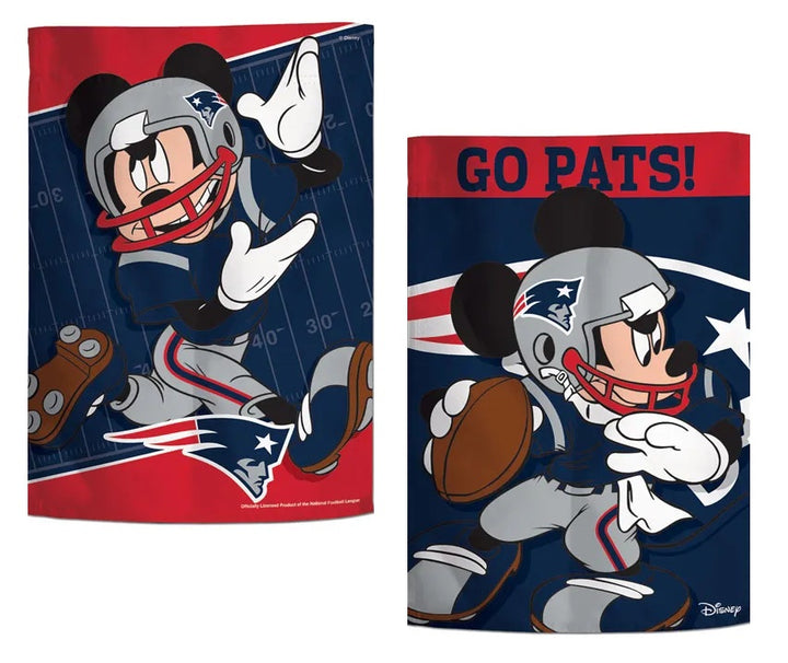 Patriots Mickey Mouse 2 Sided Garden Flag heartlandflags