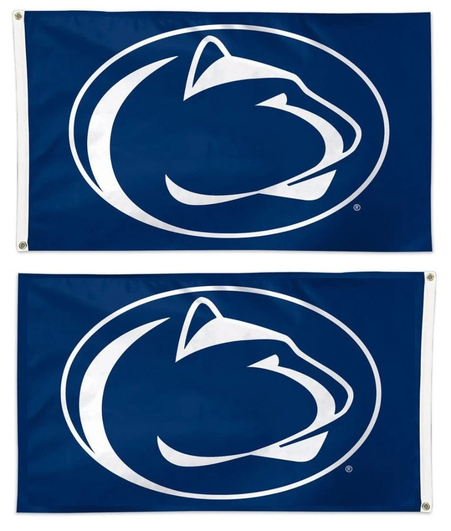 Penn State Flag 3x5 Logo Blue 2 Sided heartlandflags