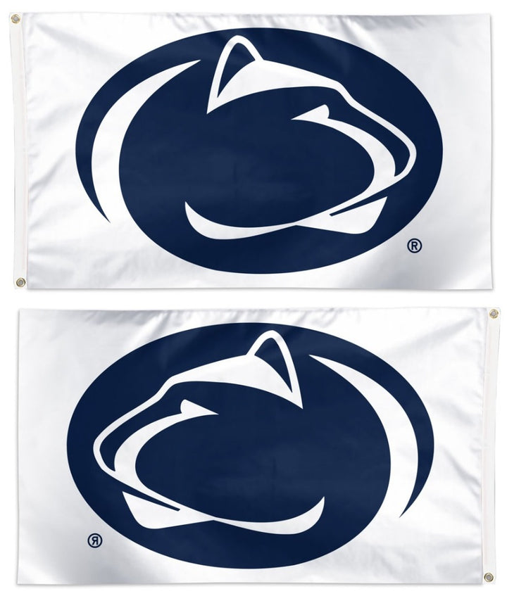 Penn State Flag 3x5 Logo White heartlandflags