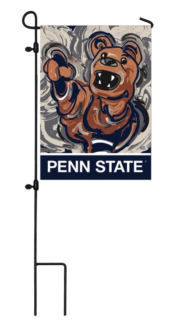 Penn State Garden Flag 2 Sided Justin Patten Logo heartlandflags