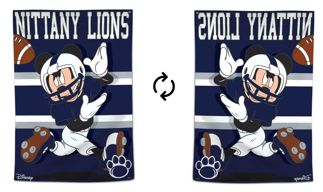 Penn State Nittany Lions Banner Mickey Mouse Football heartlandflags