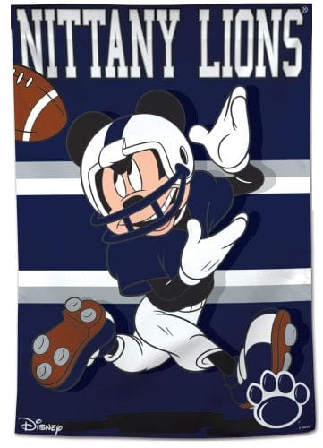 Penn State Nittany Lions Flag Mickey Mouse Football Banner heartlandflags