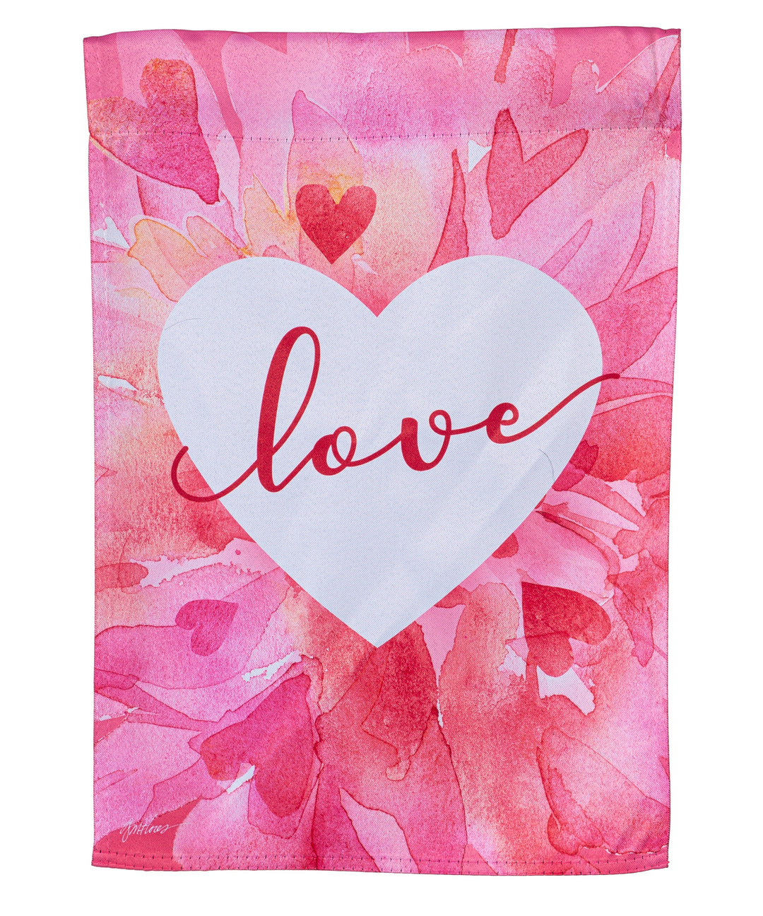 Petal Heart Valentine Garden Flag 2 Sided heartlandflags