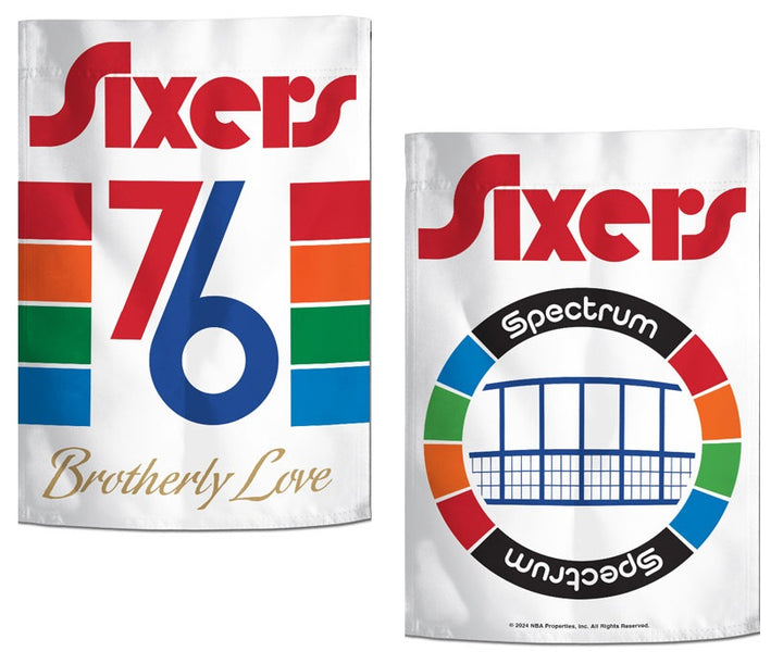 Philadelphia 76ers City Garden Flag 2 Sided heartlandflags