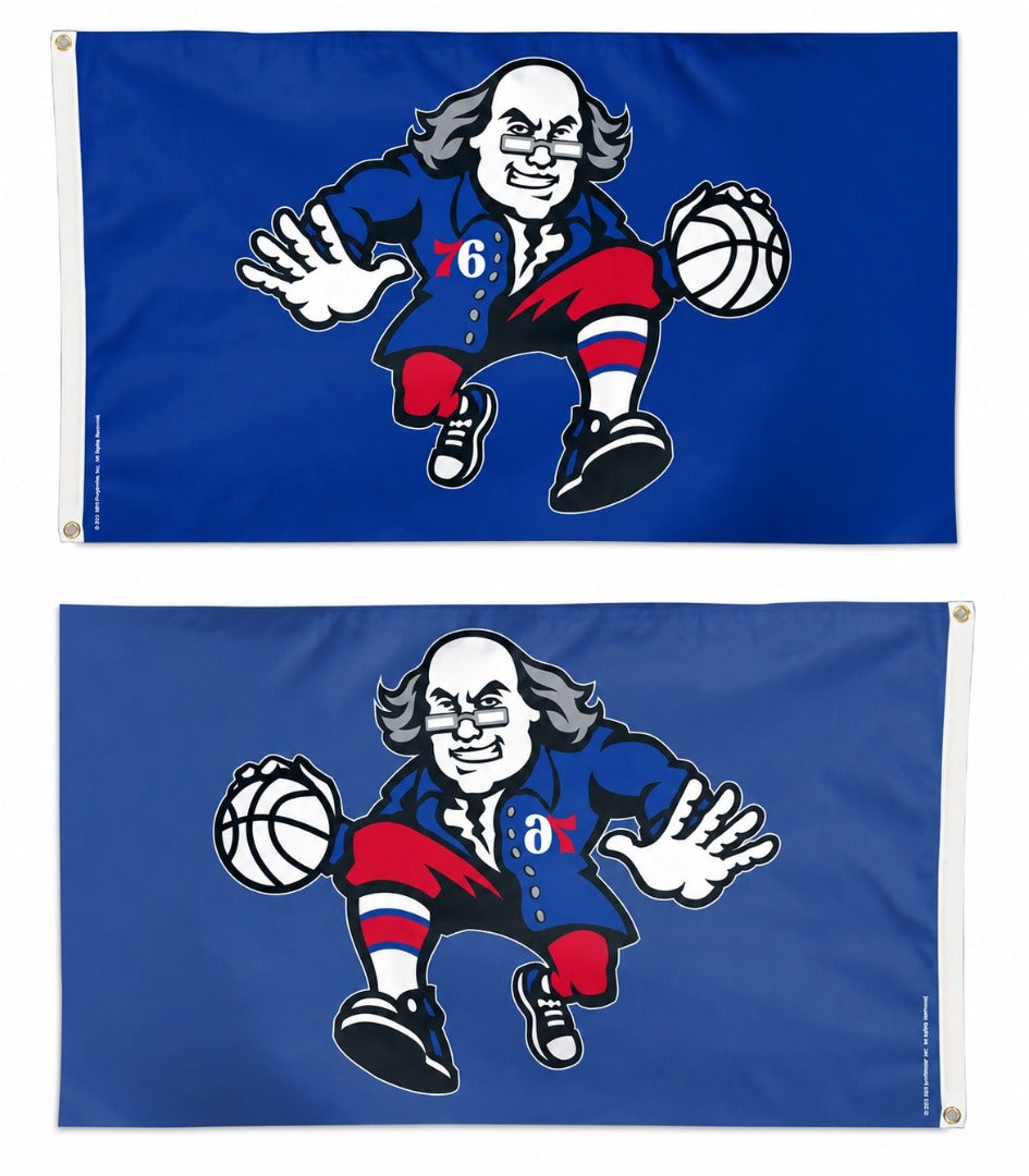 Philadelphia 76ers Flag 3x5 Alternate Logo heartlandflags