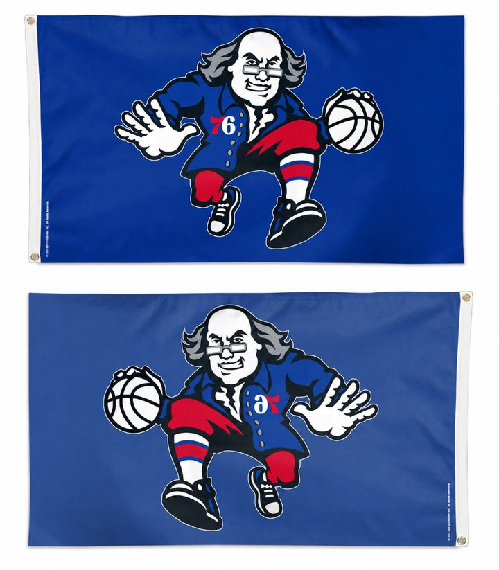Philadelphia 76ers Flag 3x5 Alternate Logo heartlandflags