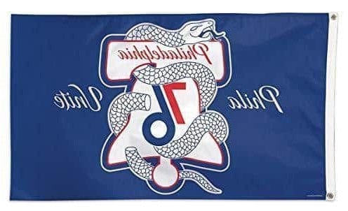 Philadelphia 76ers Flag 3x5 Throwback Logo heartlandflags