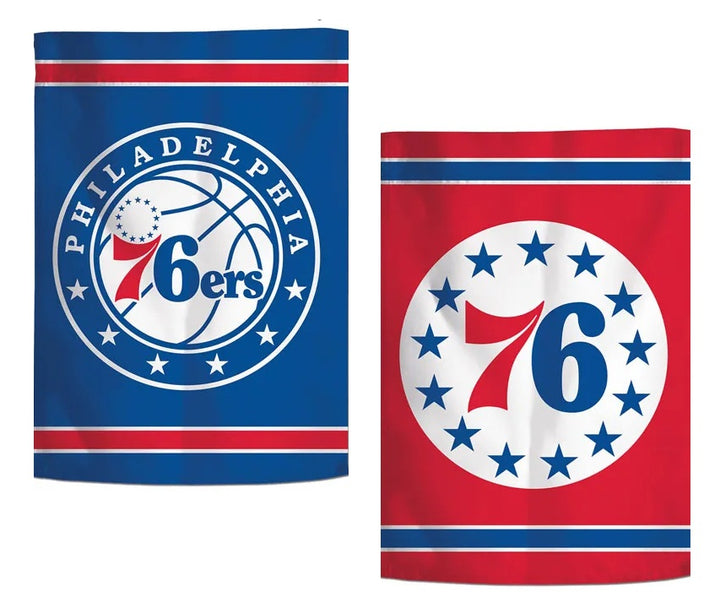 Philadelphia 76ers Garden Flag 2 Sided Logo heartlandflags
